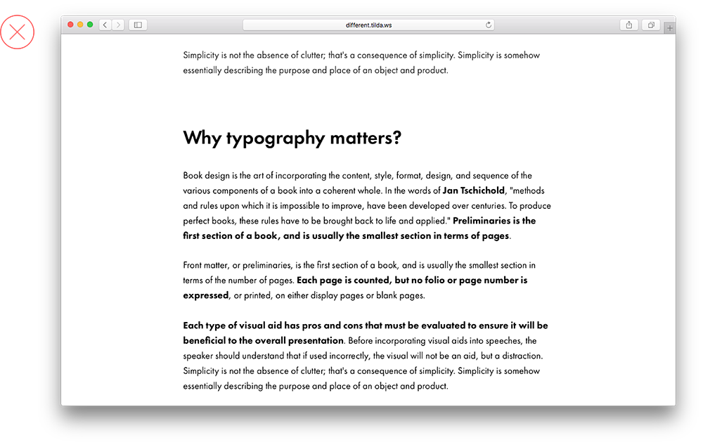 copy typography