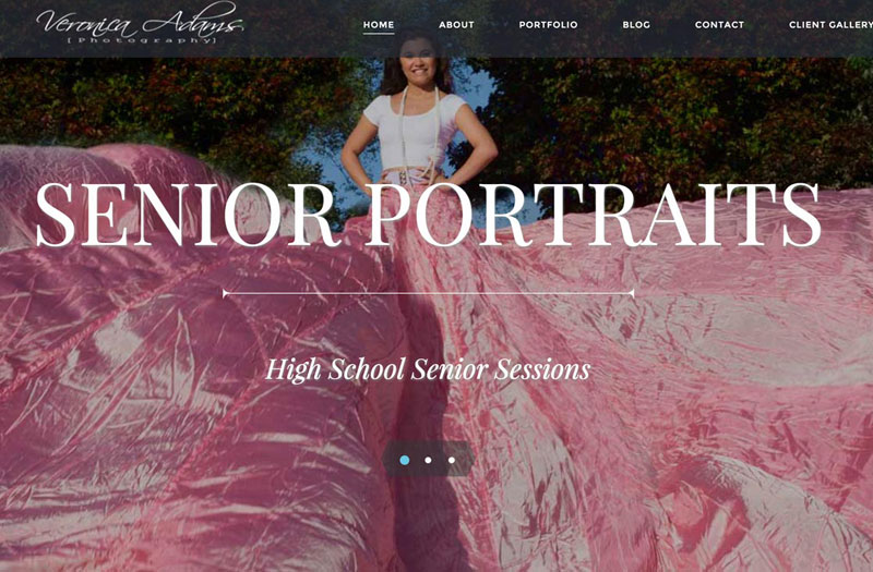 photographer website design